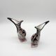 Pair of "zoomorphic" vases – ceramic, Italy, 1960s