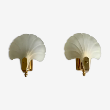 Pair of shell sconces