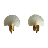 Pair of shell sconces