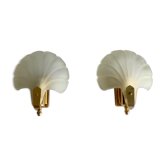Pair of shell sconces