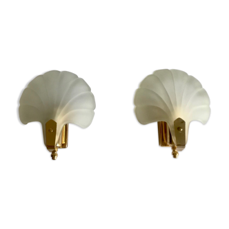 Pair of shell sconces