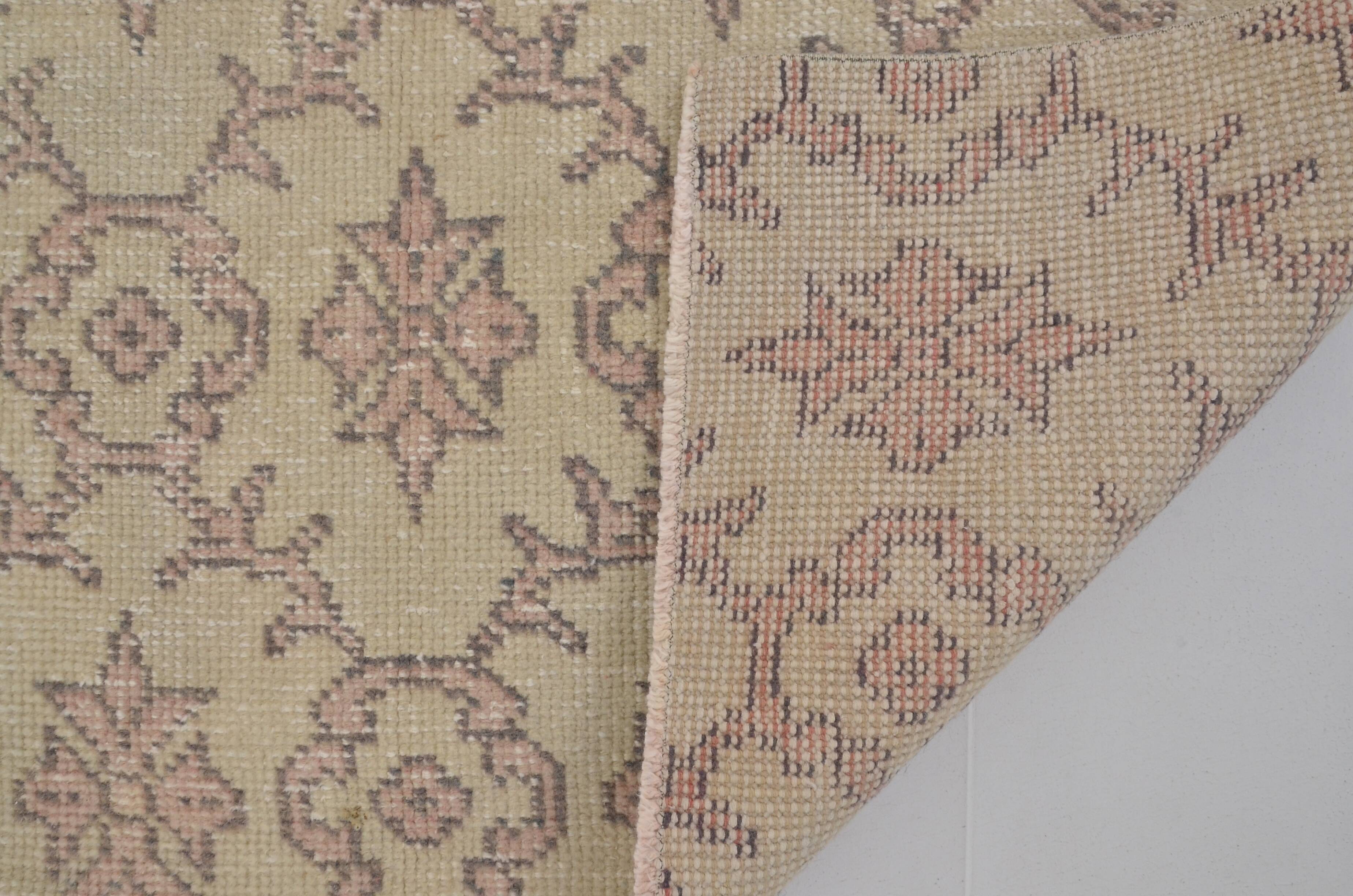 Oushak Neutral Handknotted Rug  sku 874