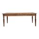 Vintage farmhouse table with turned legs.