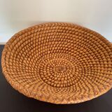 Woven straw basket