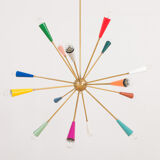 Italian colorful sputnik chandelier