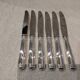 6 silver-plated table knives by Christofle Malmaison