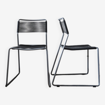 Pair of ikea "scoubidou" chairs 1990