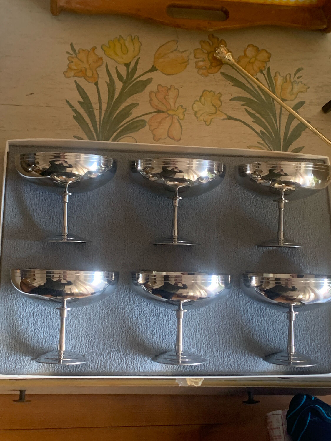 Set of 6 "Sully" Cups by Létang & Rémy French – 1