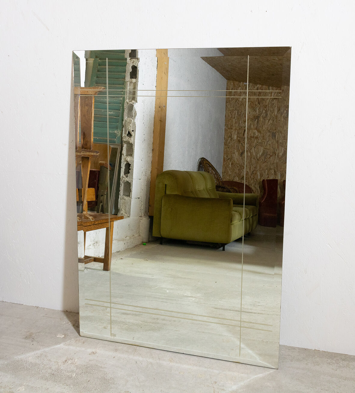 Miroir biseauté 140x100 cm
