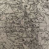 Lithograph engraving on the sky of 1897