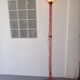 Design lamp italy 180cm red tubular Red floor Lamp designer light italy 1970