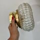 Vintage glass moulded globe wall or ceiling light (PLAFF1)