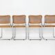 Set of 4 dining chairs Style B32 by Marcel Breuer