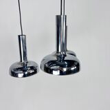 Lampe à Suspension Space Age Chrome, 1970s