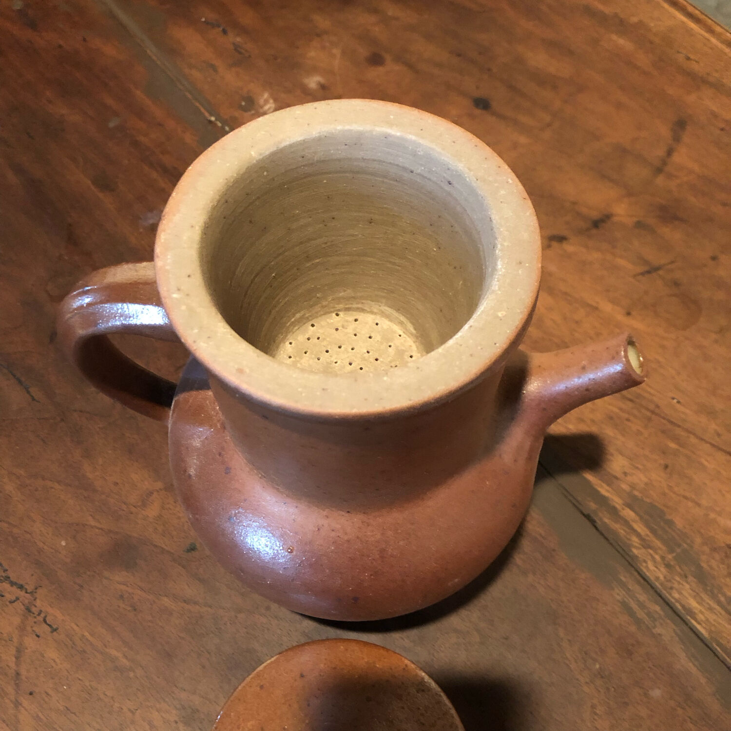 Teapot stoneware herbal tea maker