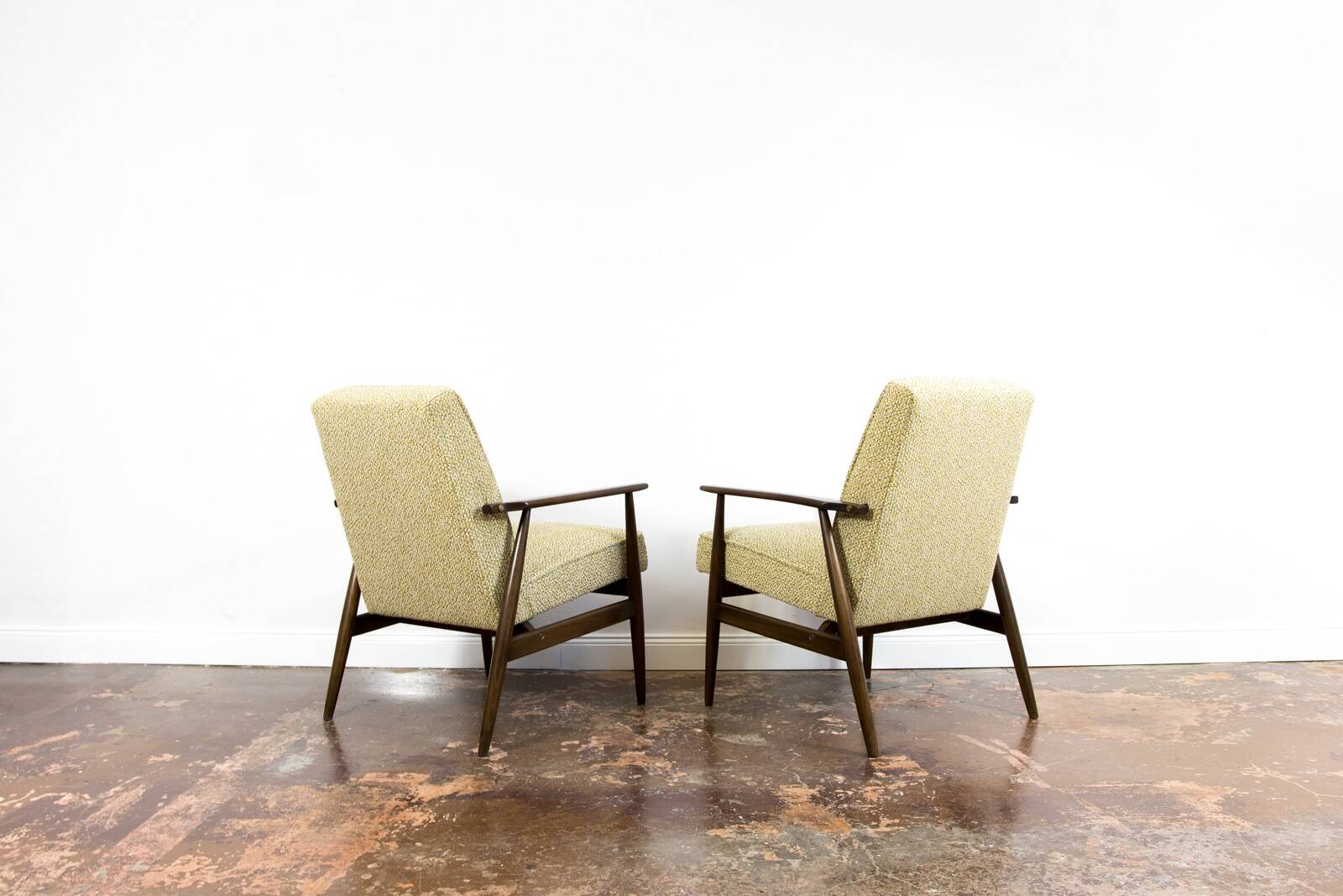 Vintage Armchairs Designed By H. Lis, Poland, 1960's, Set Of 2