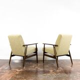 Vintage Armchairs Designed By H. Lis, Poland, 1960's, Set Of 2