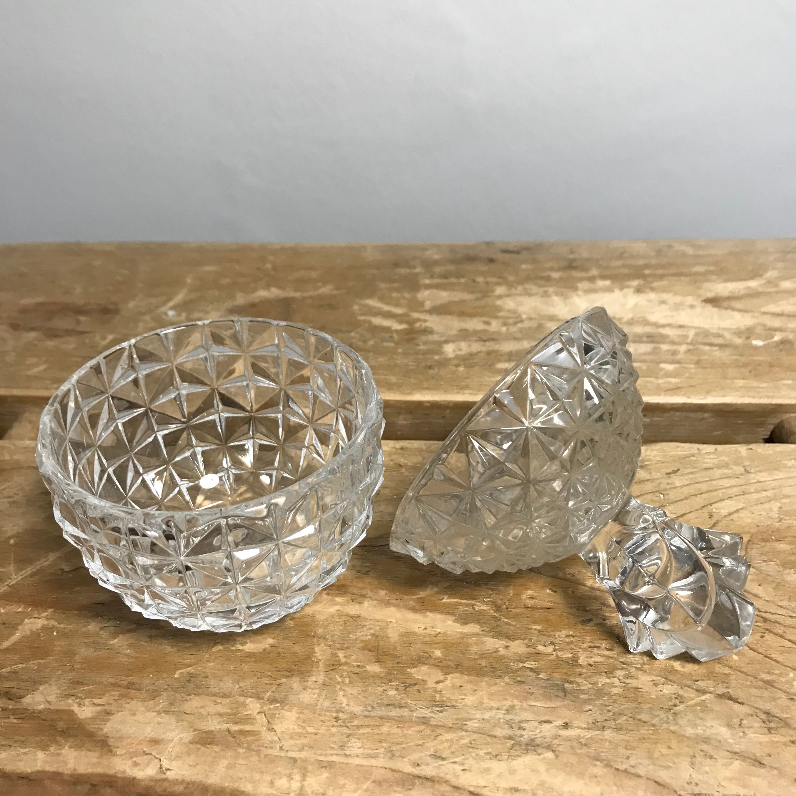 Vintage pressed glass pineapple sweetener