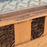 1960s, Danish armchair, original very good condition, furniture velour, beech wood,