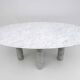 Mario Bellini Italian Carrara Marble Oval Dining Table for Cassina, 70s