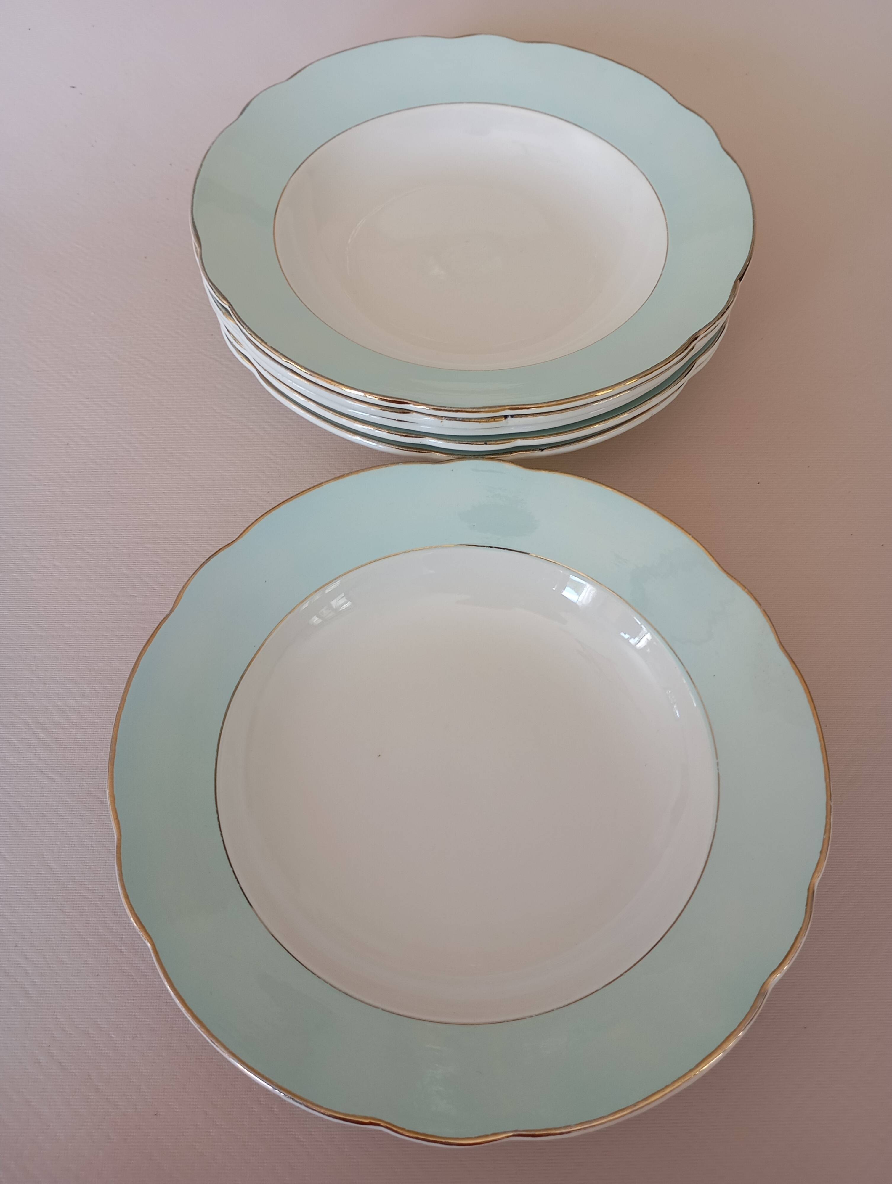 6 soup plates “Henri” Sarreguemines & Digoin
