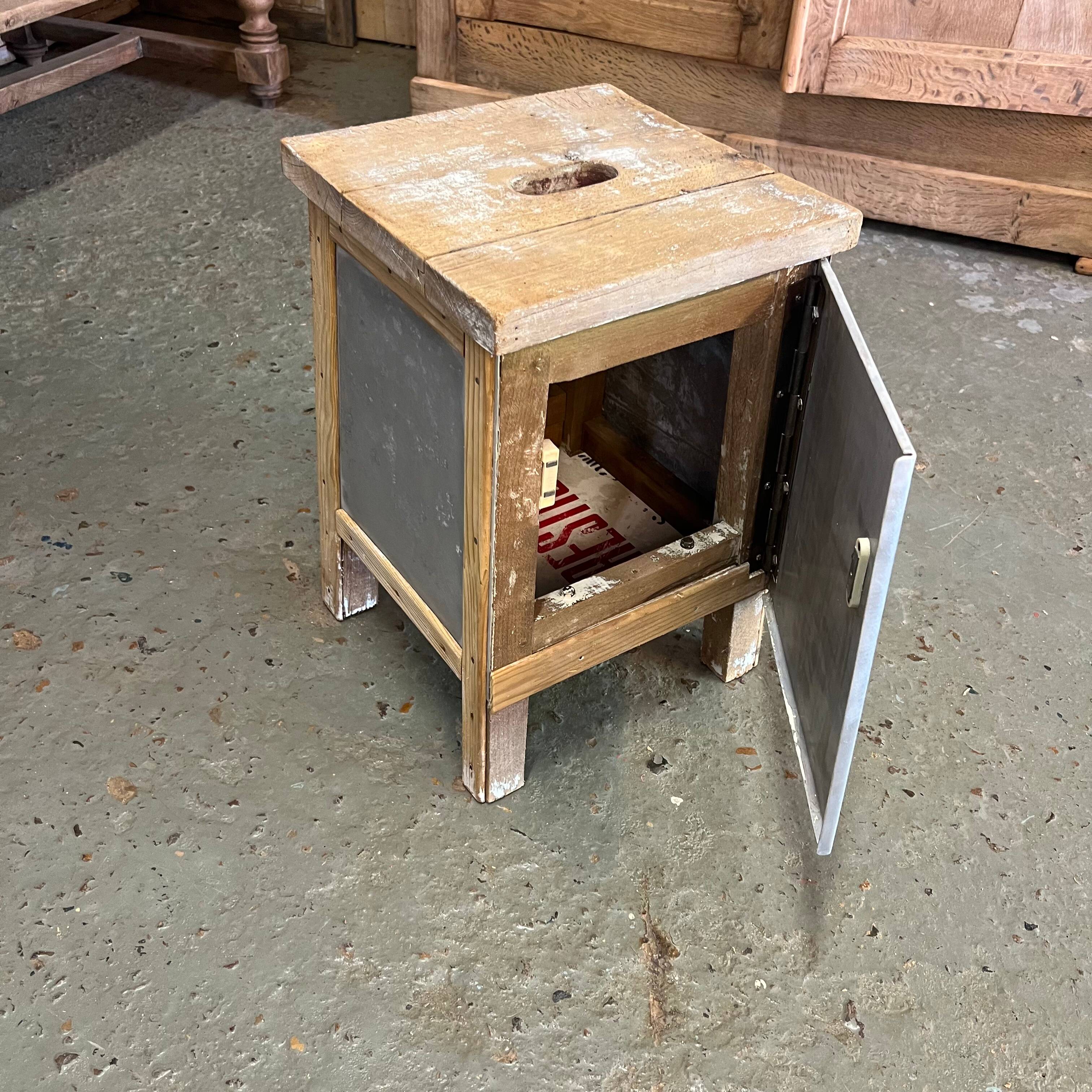 Le tabouret coffre d'atelier