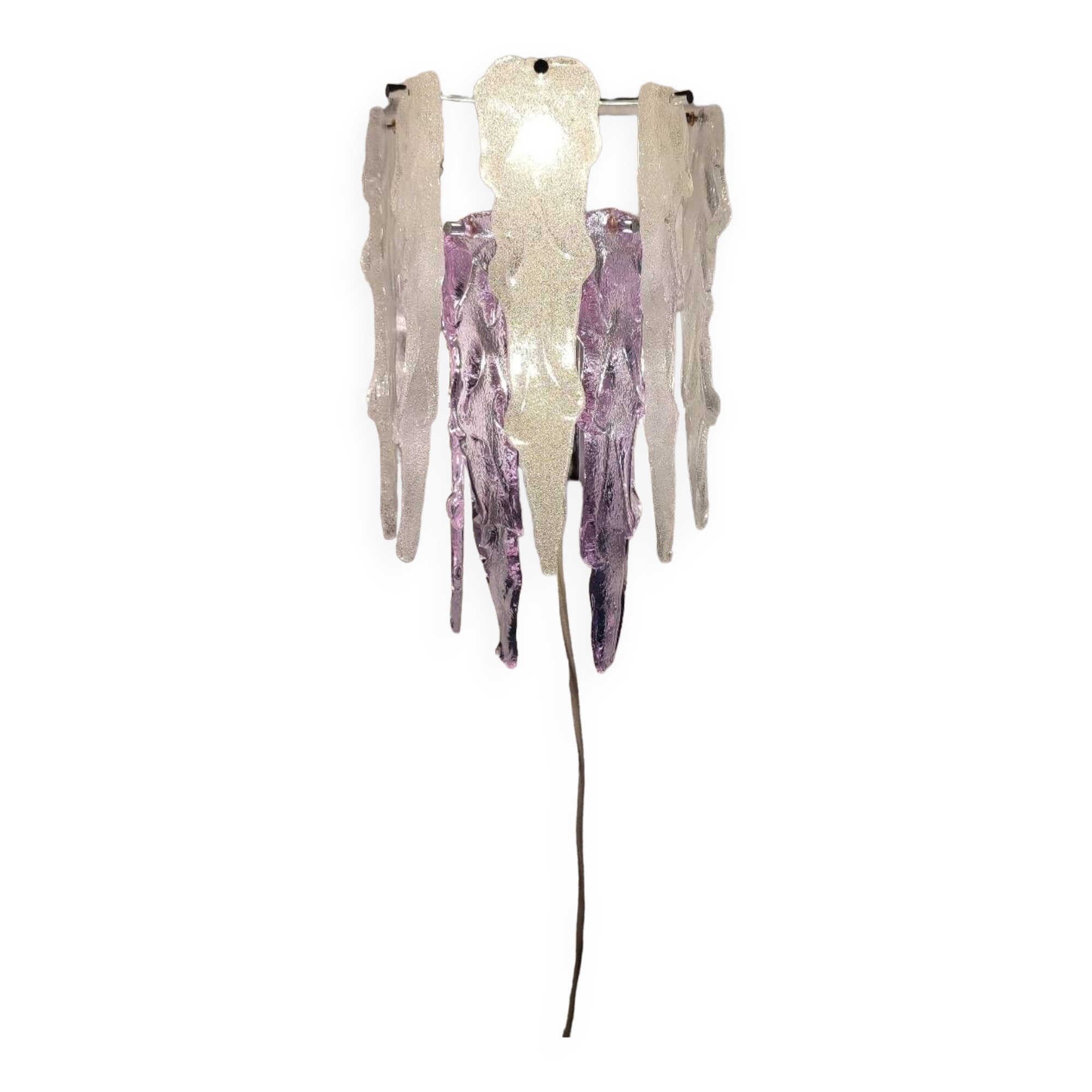 Applique de cristal. Italie, années 1970.