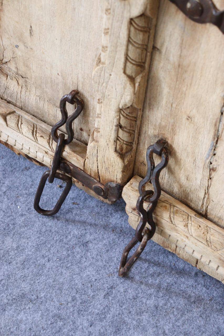 Ancient Indian Door in Old Teak