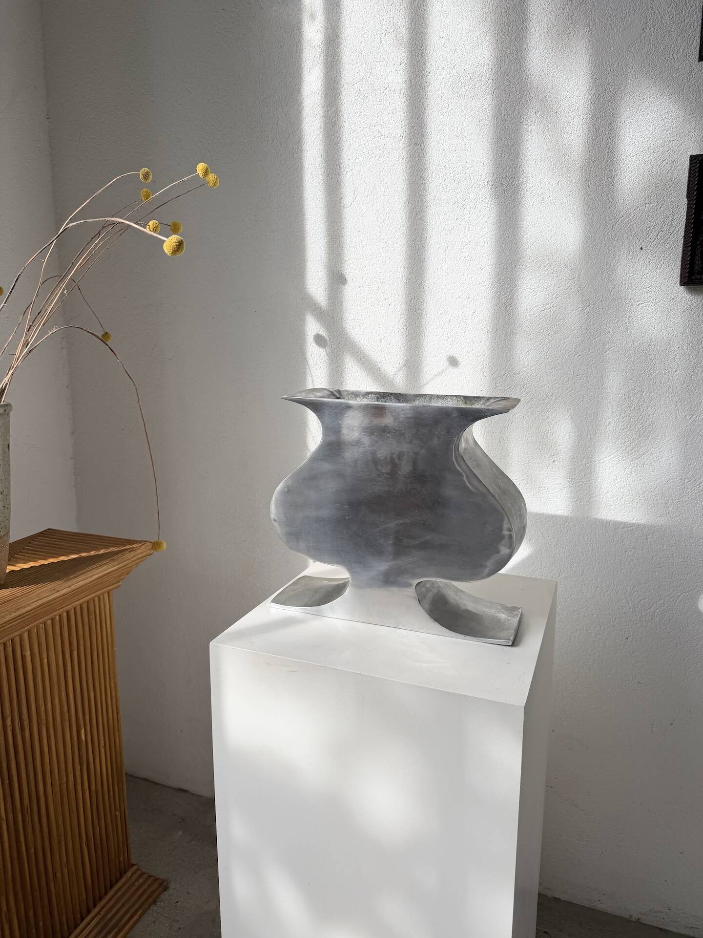 Vase fonte d’aluminium