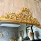 Antique mirror with a gilded pediment Louis XVI