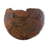 Spherical terracotta two-tone degreasing limestone XXth Africa