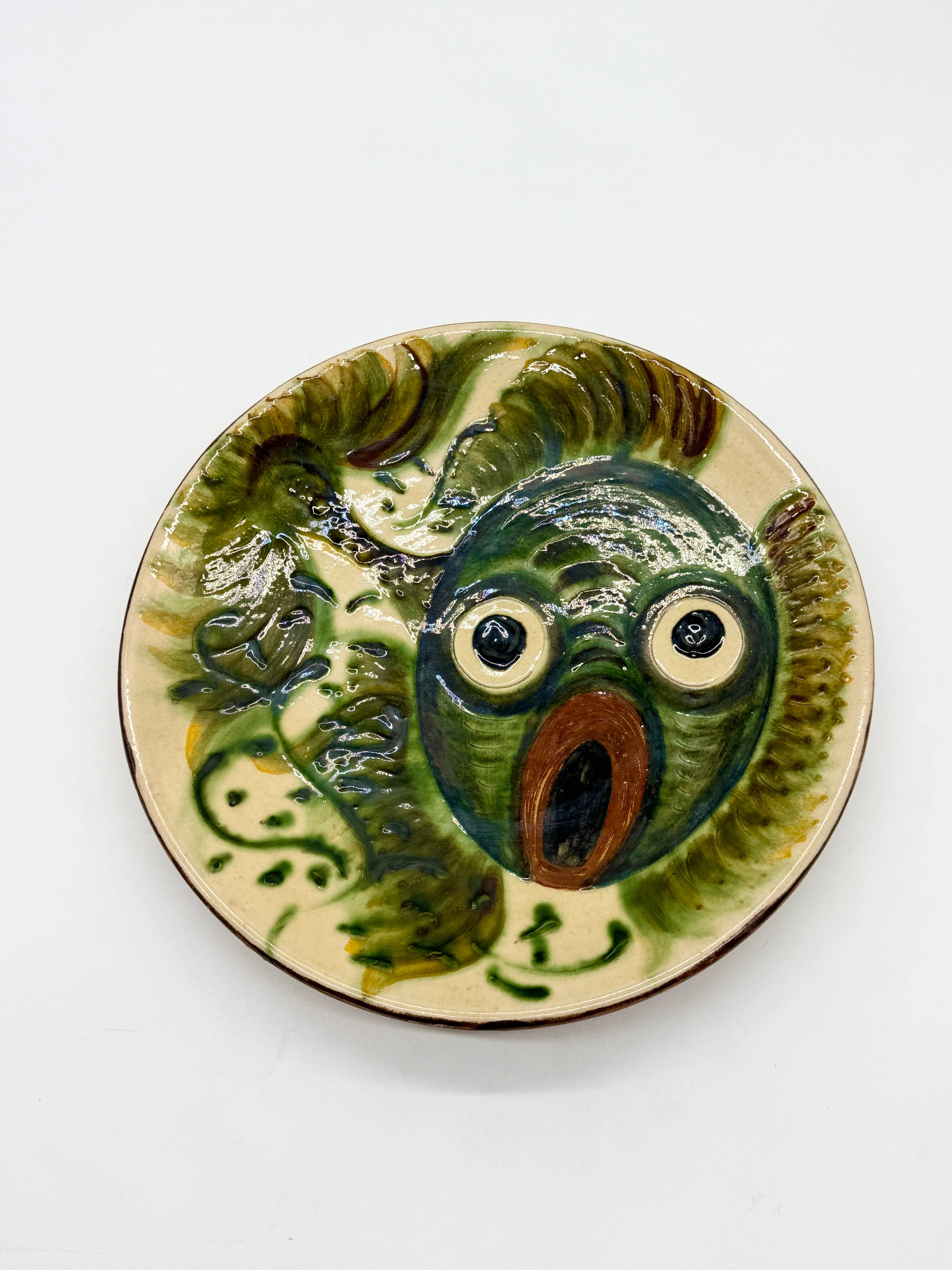 Fantastic fish plate, Puigdemont, Catalonia 1960s