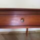 minister's desk - 2 drawers - solid wood - faux leather writing pad - Louis Philippe
