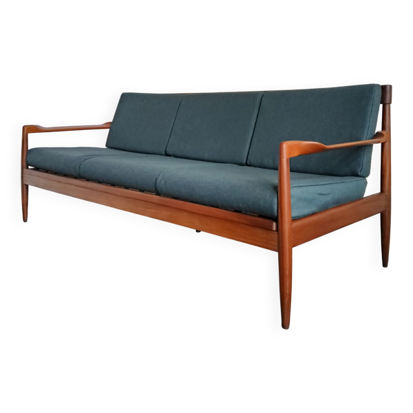 Canapé scandinave 3 places vintage en bois massif — Beyit