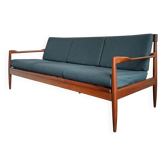Canapé scandinave 3 places vintage en bois massif