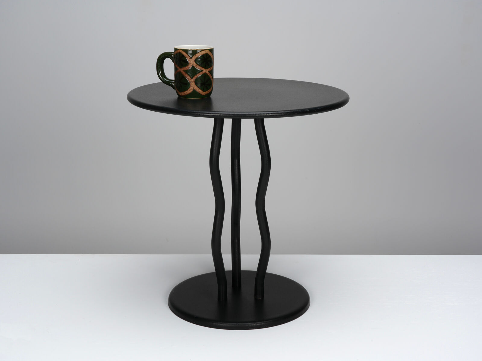 Postmodern metal table circa 1980