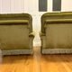 Pair of English velvet armchairs