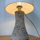 Lampe de bureau ou de table granit pierre sculptée 1970