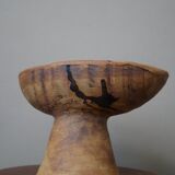 Pottery of the Dove made in France artisanal ceramic raku japandi wabi-sabi empty pocket bowl
