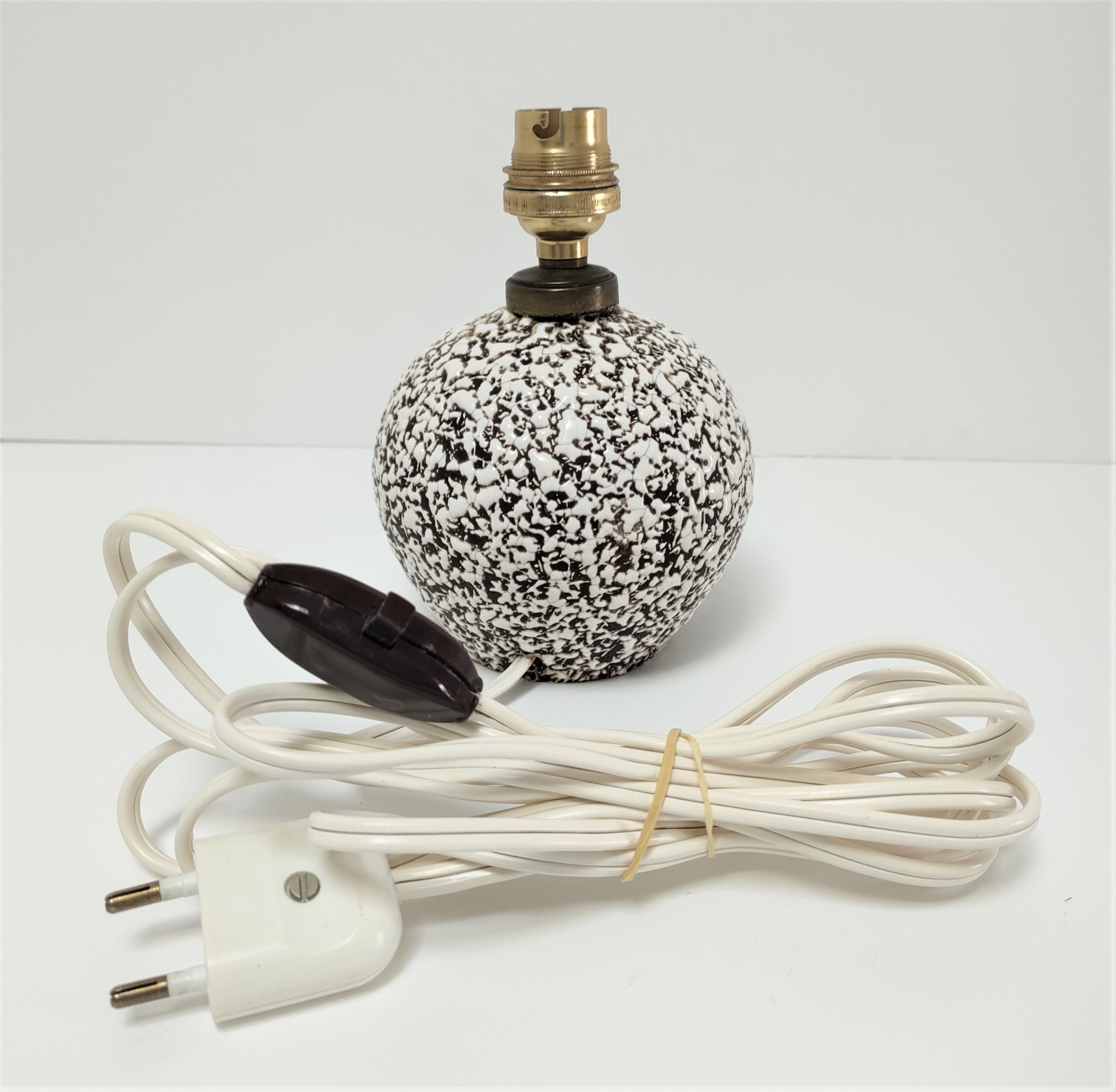 Lamp ceramic ball Art Deco style Besnard 30s