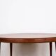 Large Danish round teak coffee table model 283 by Johannes Andersen for CFC Silkeborg 1960.