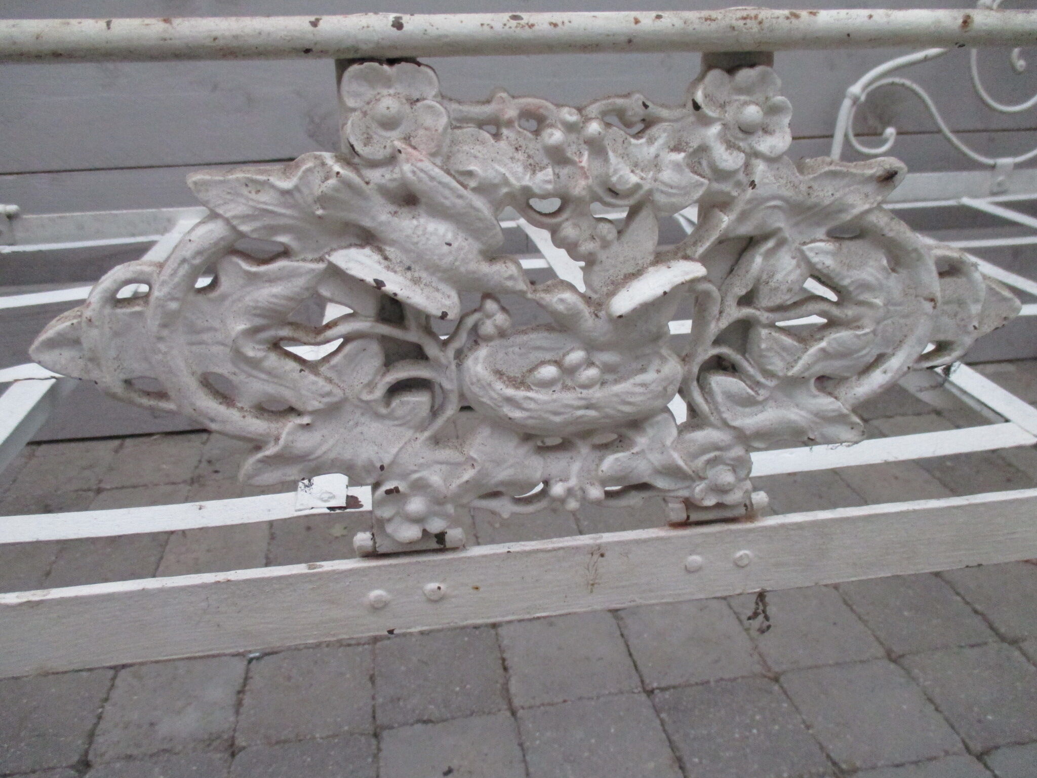 Folding wrought iron bed