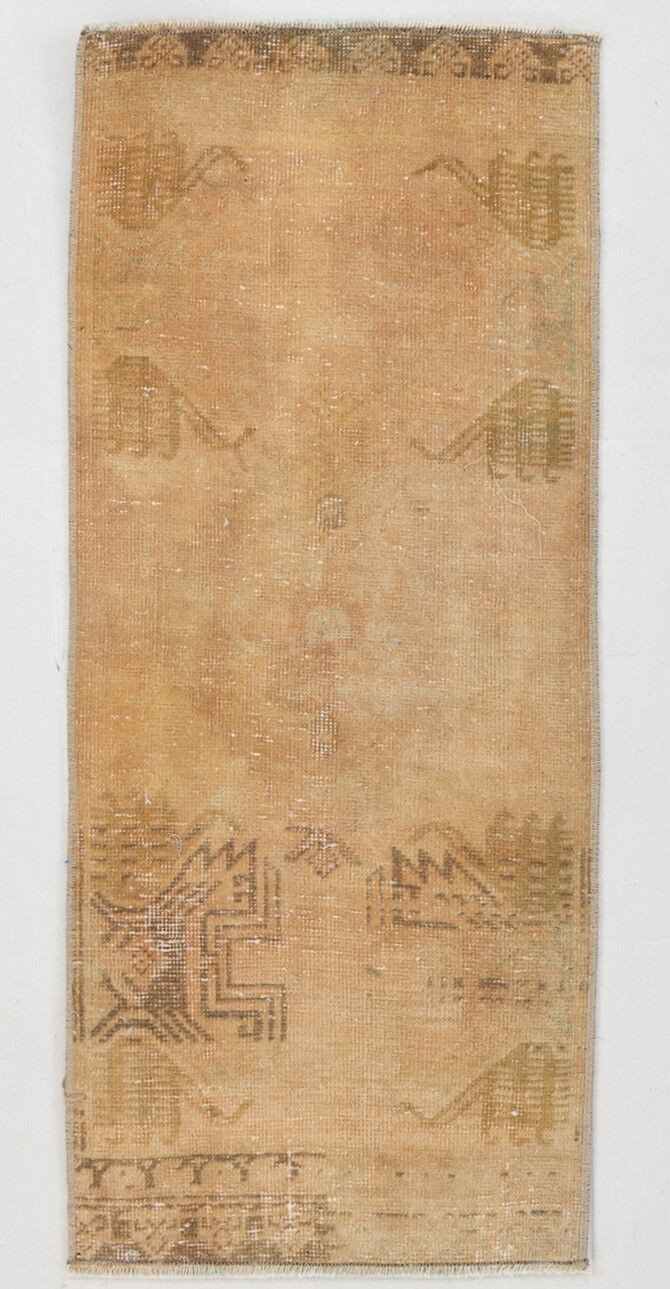 1x3 handmade vintage door mat rug,42x101cm