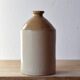Antique British glazed stoneware rum jar SRD - Normandy - 1940s.