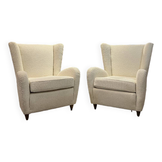 Paire de fauteuil inspiration Gio Ponti années 50