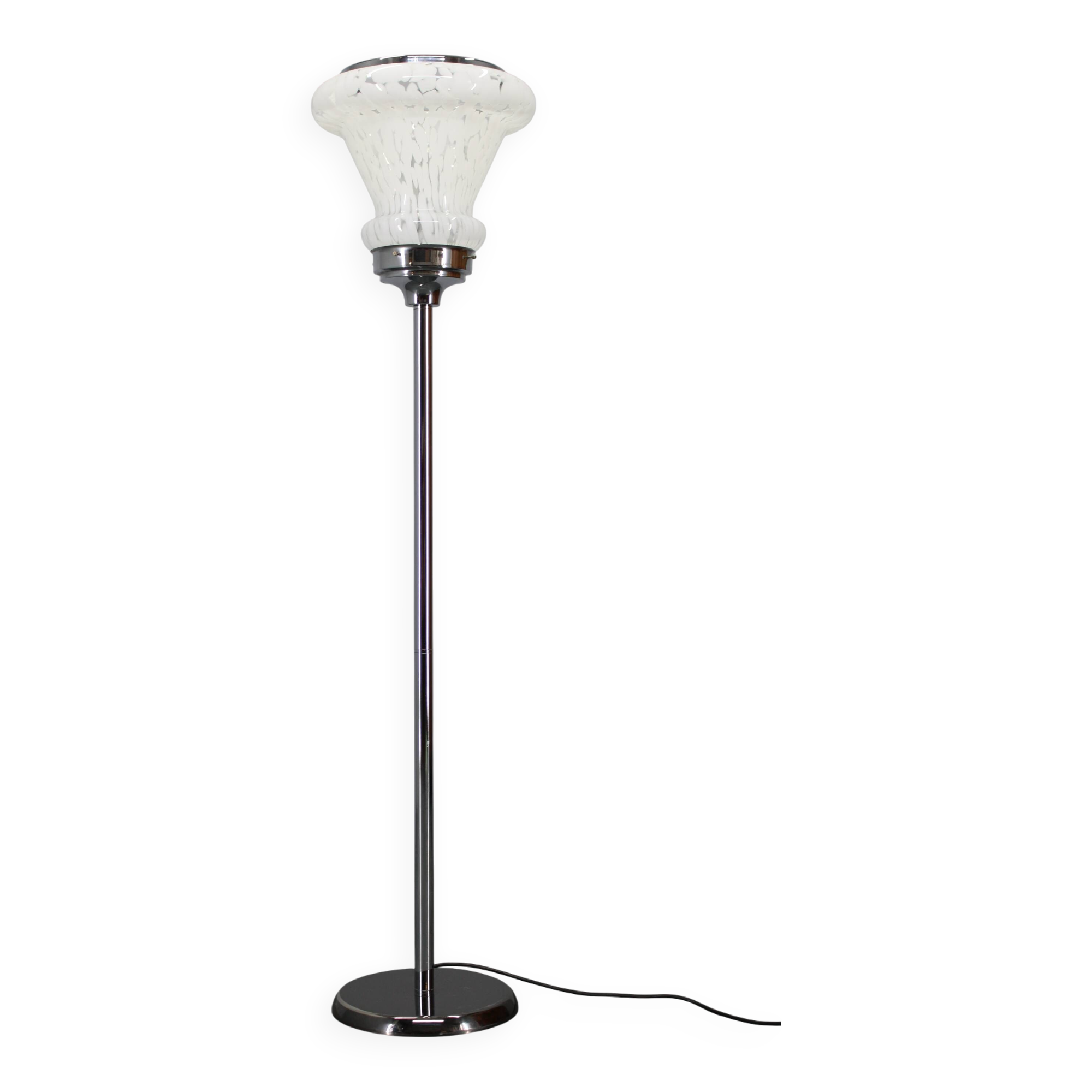 1970s Glass Floor Lamp , Italy