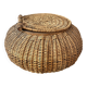 Wood and wicker basket