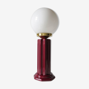 Lampe ceramique et opaline