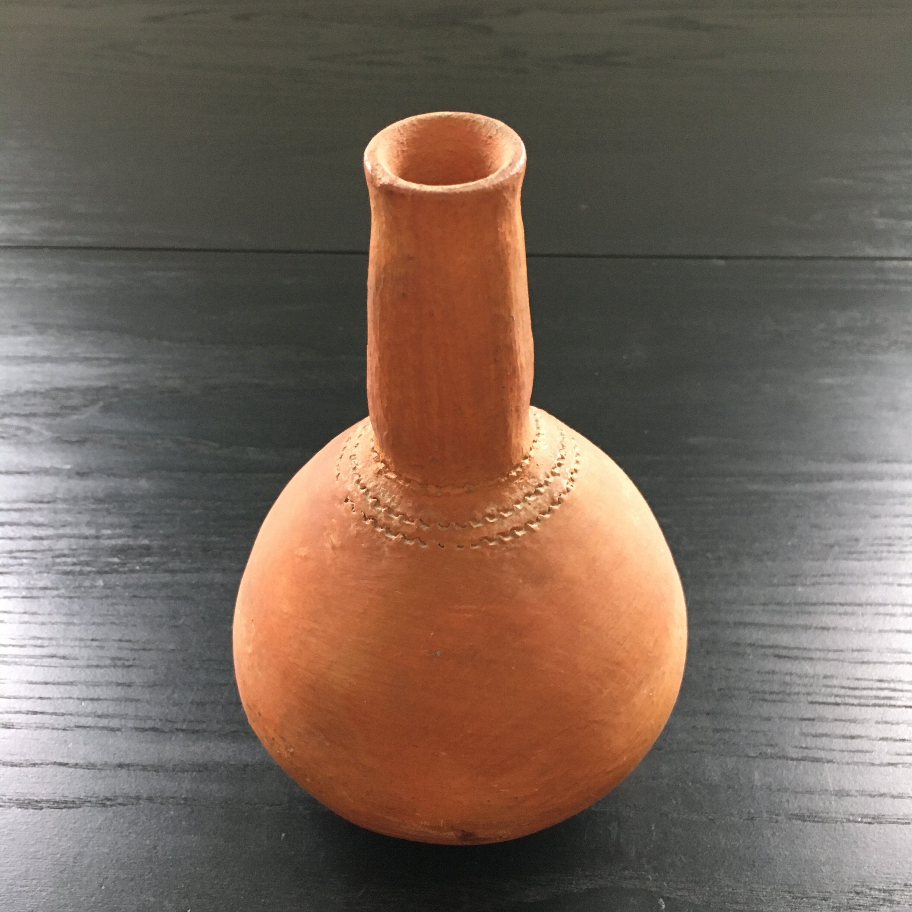 Terracotta soliflore vase