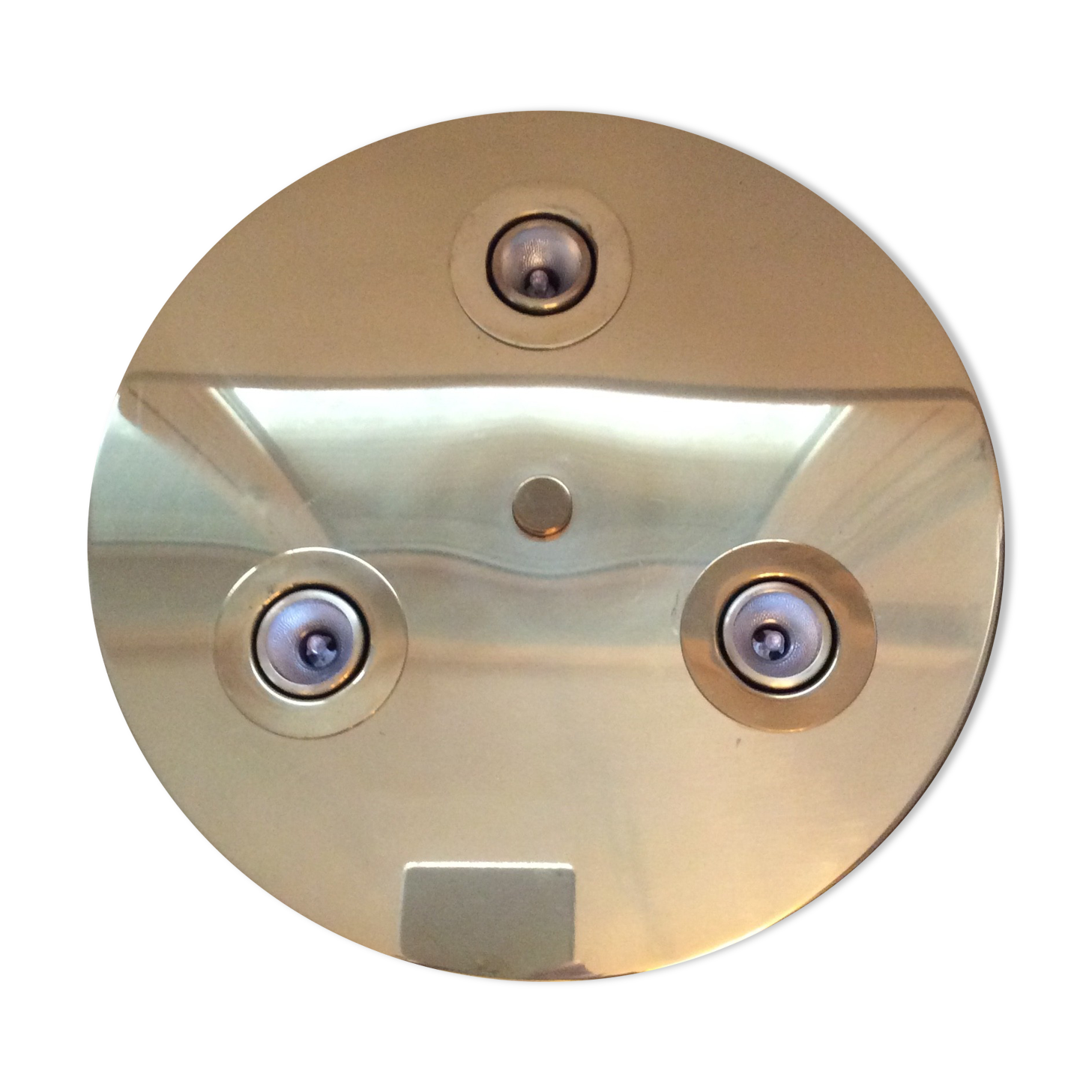 Brass ceiling lamp from the 70s